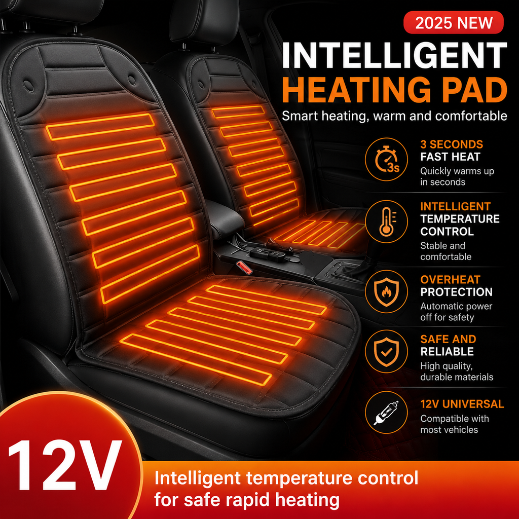 12V Car Heated Seat Cushion (Fast Heating)