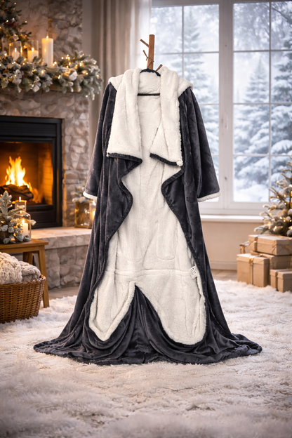 Electric Heated Blanket Hoodie with Foot Pocket