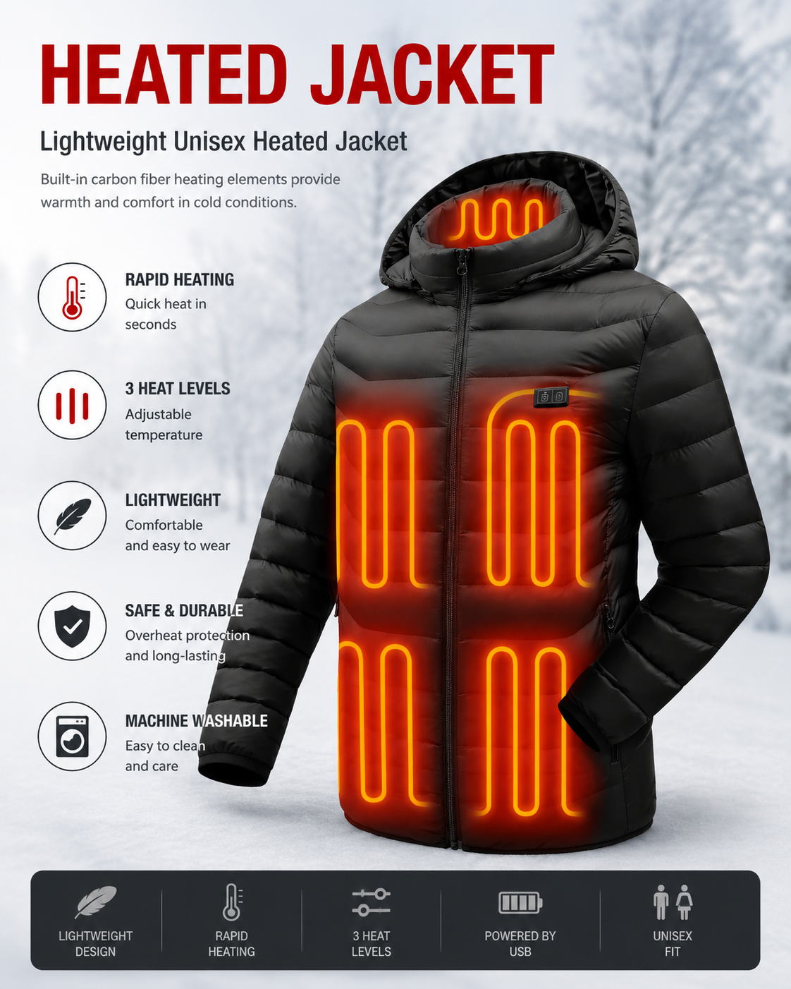 21-Zone Heated Jacket