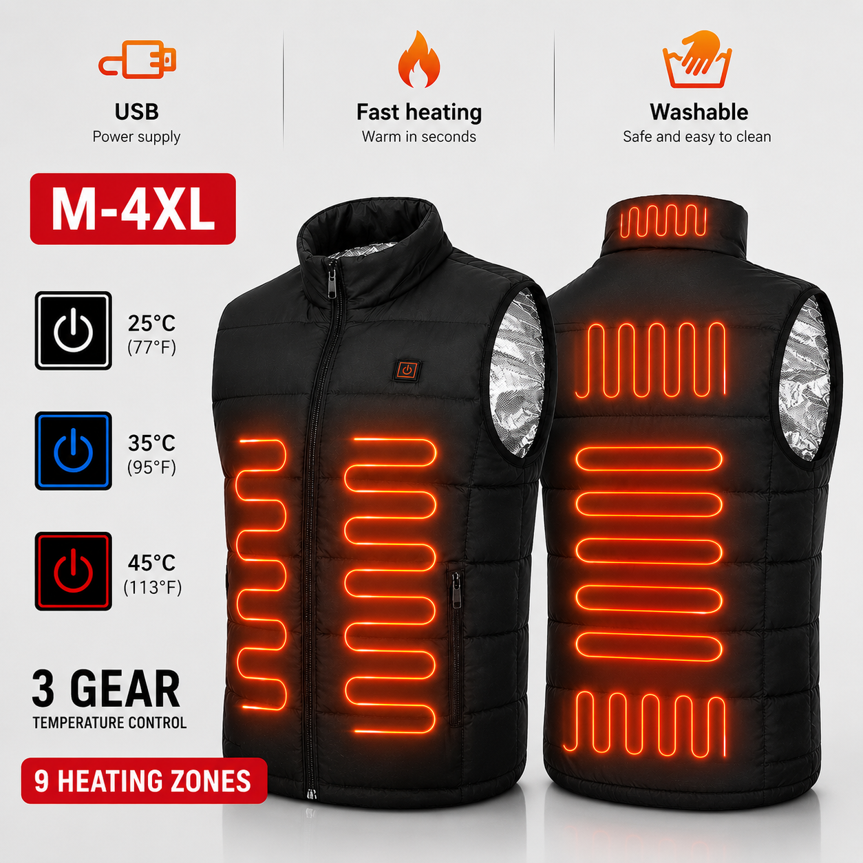 9-Zone Heated Vest