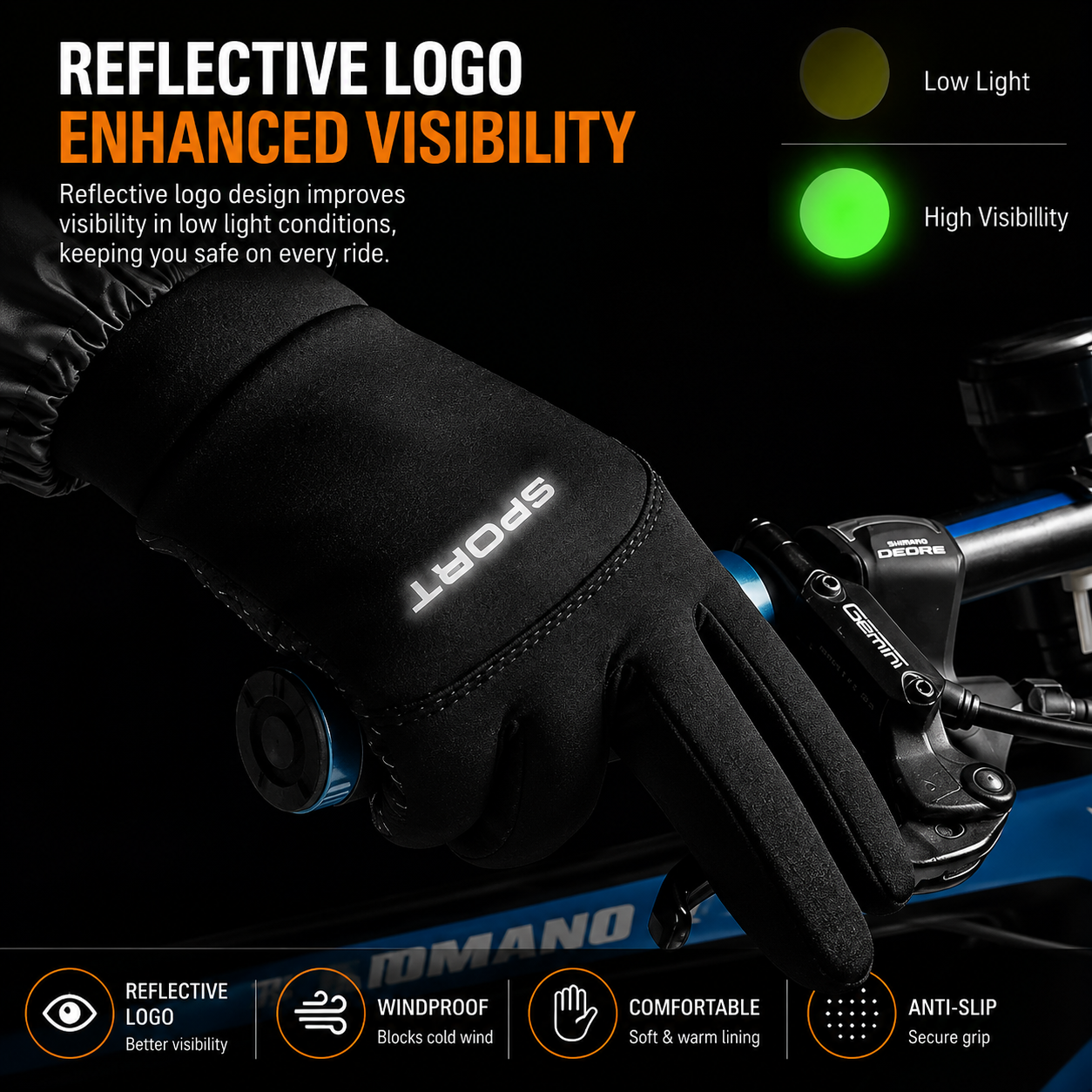 Touchscreen Thermal Winter Gloves (Windproof)