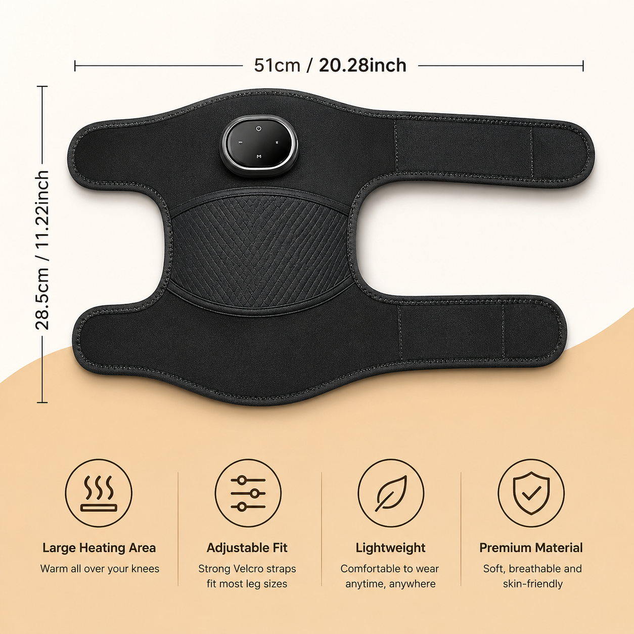 3-in-1 Heated Knee & Joint Massager Wrap