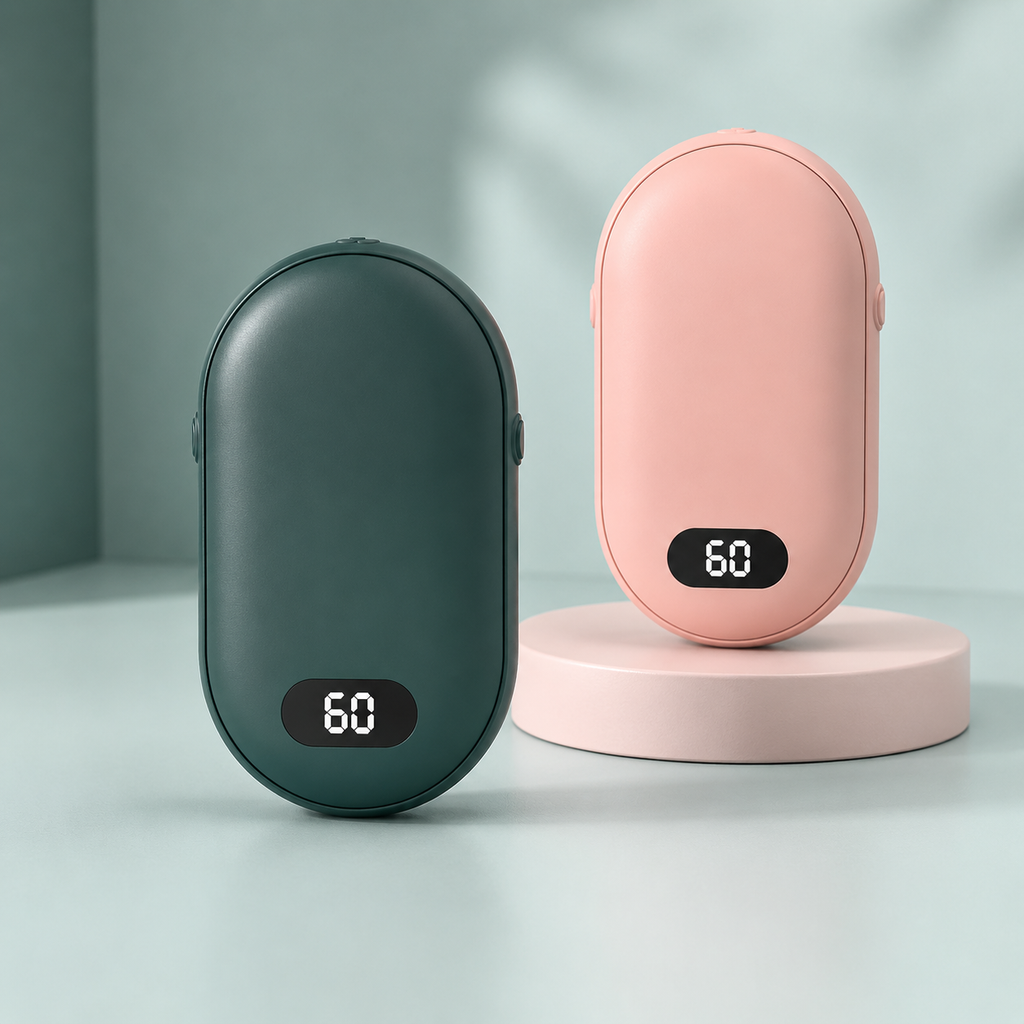 Rechargeable Double-Sided Hand Warmer (2 Heat Levels)