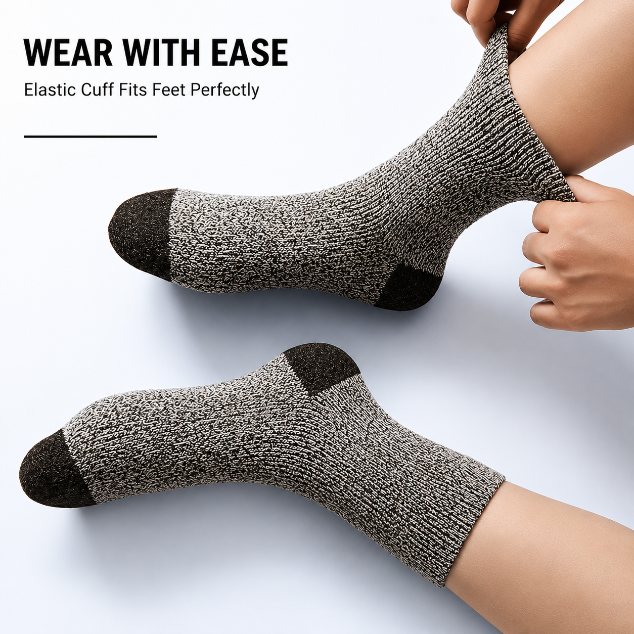 5-Pack Merino Wool Thermal Hiking Socks