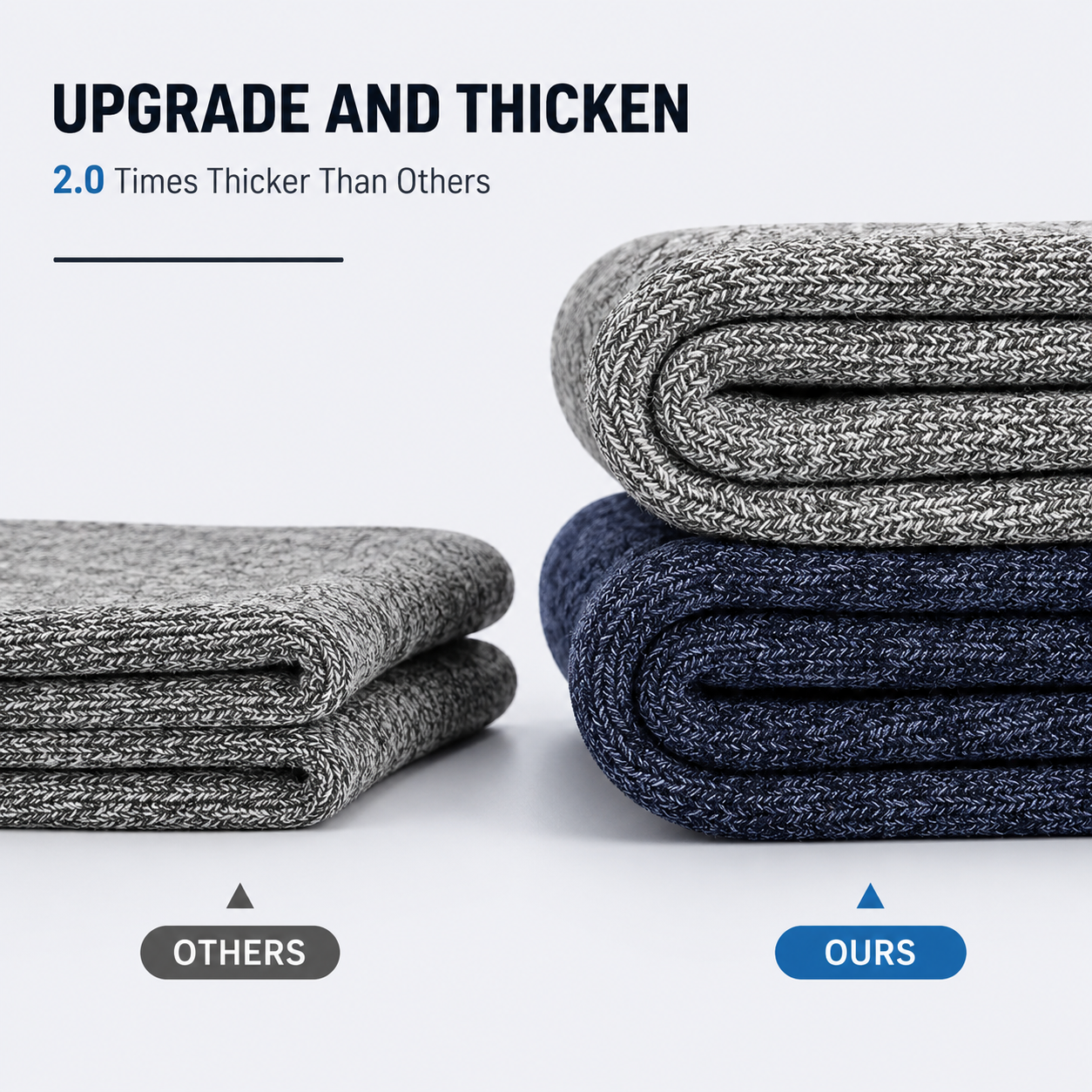 5-Pack Merino Wool Thermal Hiking Socks