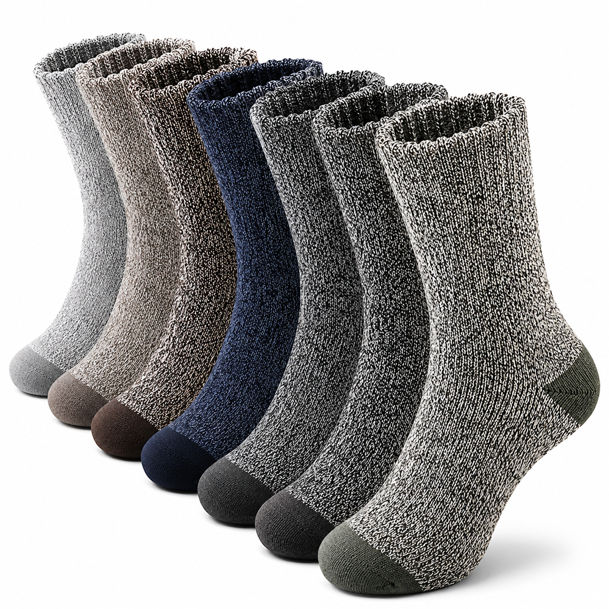 5-Pack Merino Wool Thermal Hiking Socks