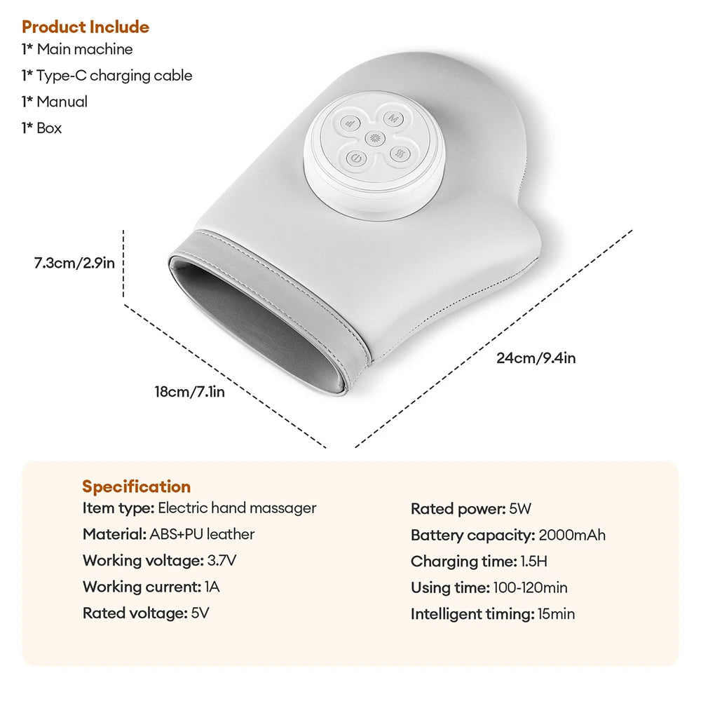 Air Compression Hand Massager with Heat