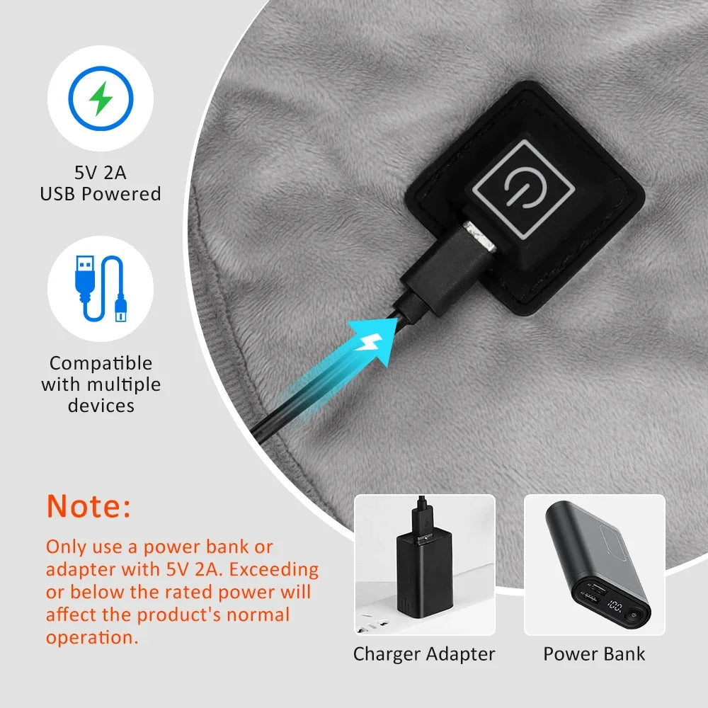 Electric Heating Pad for Neck & Shoulders (3 Modes)