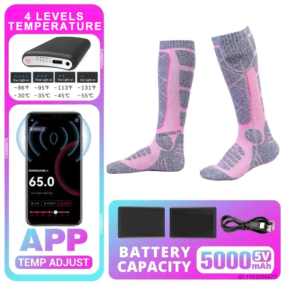 Rechargeable Heated Socks (5000mAh)
