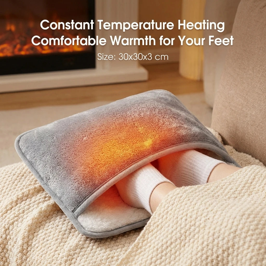 USB Heated Foot Warmer Pad (Soft & Washable)