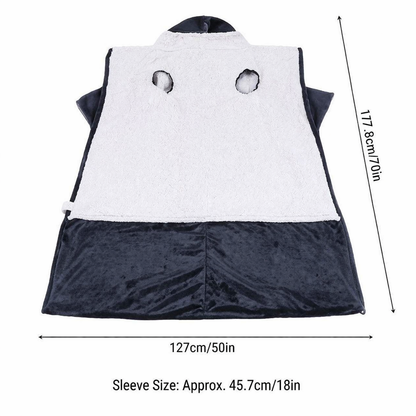 Electric Heated Blanket Hoodie with Foot Pocket